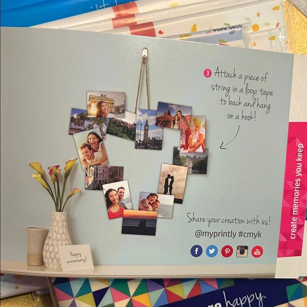 15 Packs of HP photo paper with directions on how to access HP Photo Projects